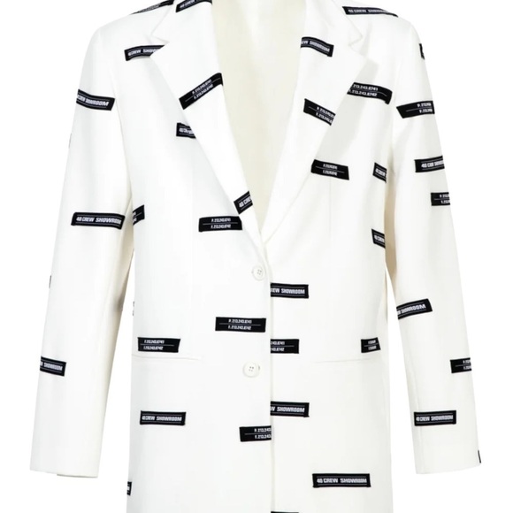 40 Crew White Lead Blazer Jacket - Picture 4 of 15